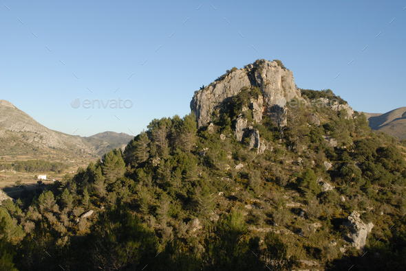 landscape, La Vall d'Ebo, Alicante Province, Spain - Stock Photo - Images