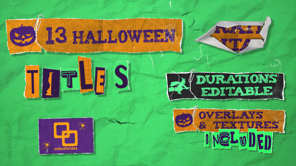 Halloween Paper Titles Titles template preview