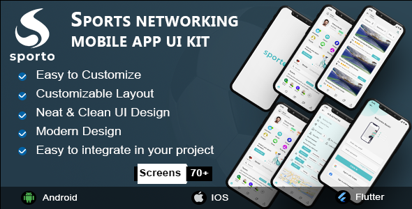 [DOWNLOAD]Sporto - Flutter Ui kit (Sport Networking)