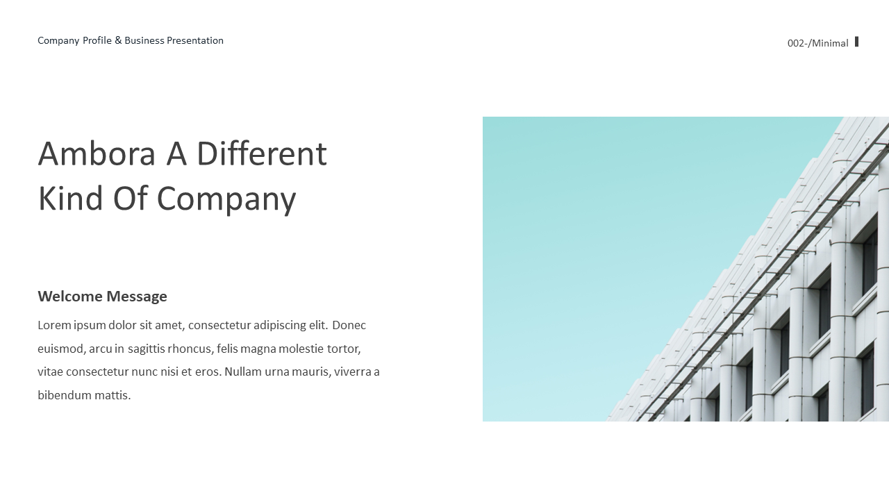 Minimal - Minimalist Business Presentation Template, Presentation Templates