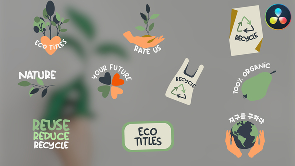 Eco Recycle Titles | DaVinci Resolve