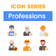 92 Professions Men Diversity Icons | Rich Series
