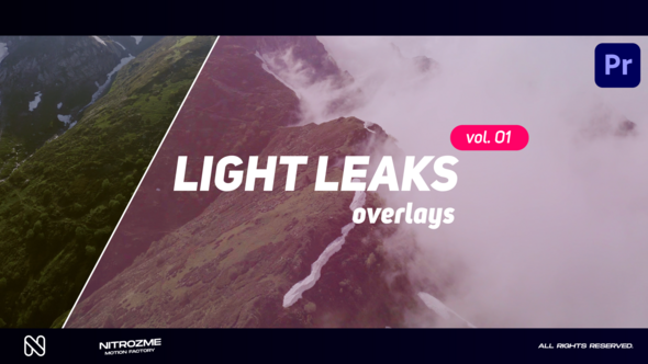 Light Leaks Overlays Vol. 01 for Premiere Pro