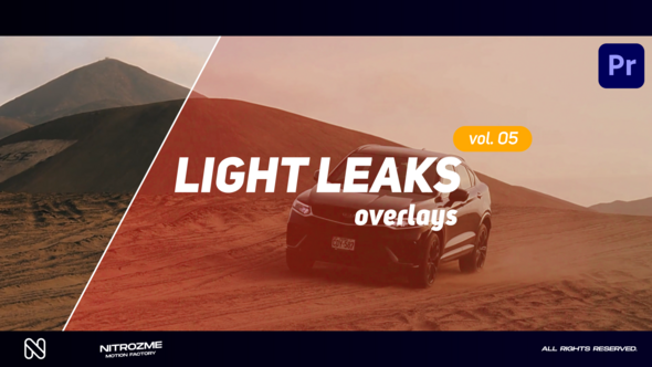 Light Leaks Overlays Vol. 05 for Premiere Pro