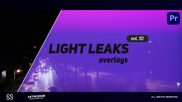 Light Leaks Overlays Vol. 10 for Premiere Pro