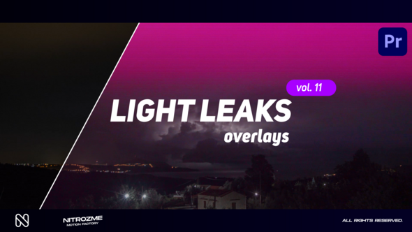 Light Leaks Overlays Vol. 11 for Premiere Pro