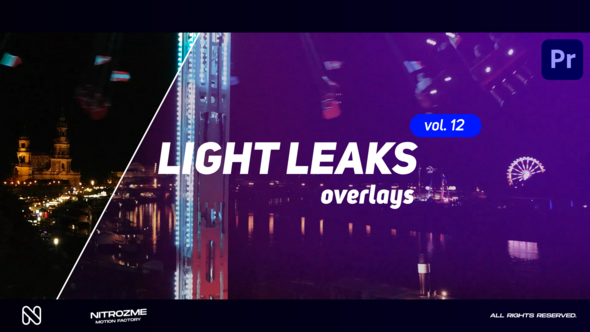 Light Leaks Overlays Vol. 12 for Premiere Pro