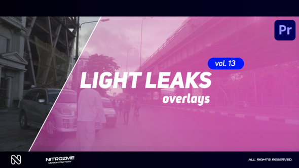 Light Leaks Overlays Vol. 13 for Premiere Pro