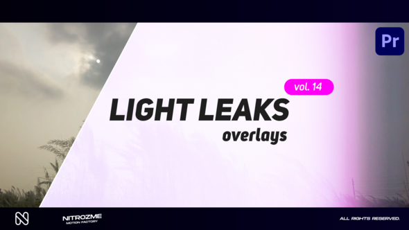 Light Leaks Overlays Vol. 14 for Premiere Pro