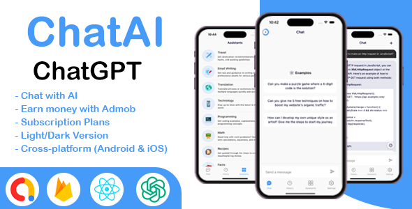 ChatAI - ChatGPT Android & iOS AI Chat App