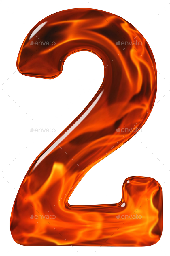 10, Ten, Numeral From Glass With An Abstract Pattern Of A Flaming Fire,  Isolated On White Background Stock Photo, Picture and Royalty Free Image.  Image 68492453.