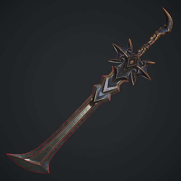 Fantasy Sword 5 3D Model