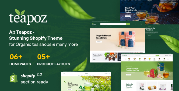 Ap Teapoz – Organic Tea Shop Shopify Theme