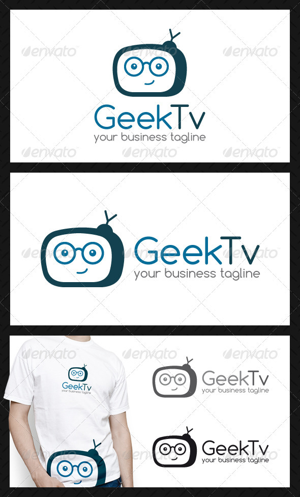 Geek Tv Logo Template - Objects Logo Templates