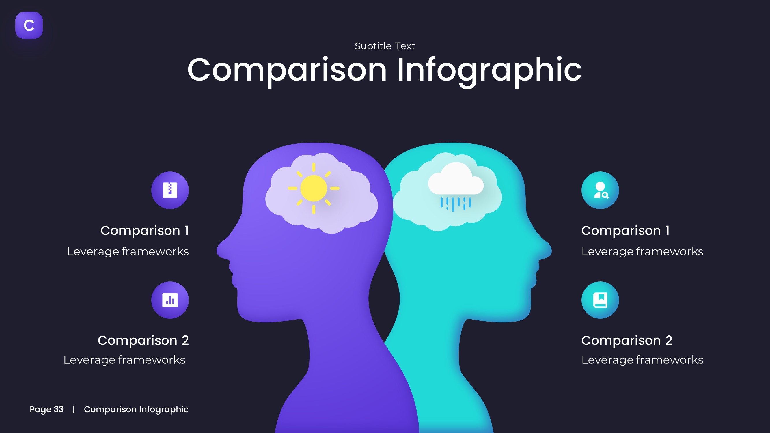 Comparison Infographic PowerPoint Template, Presentation Templates