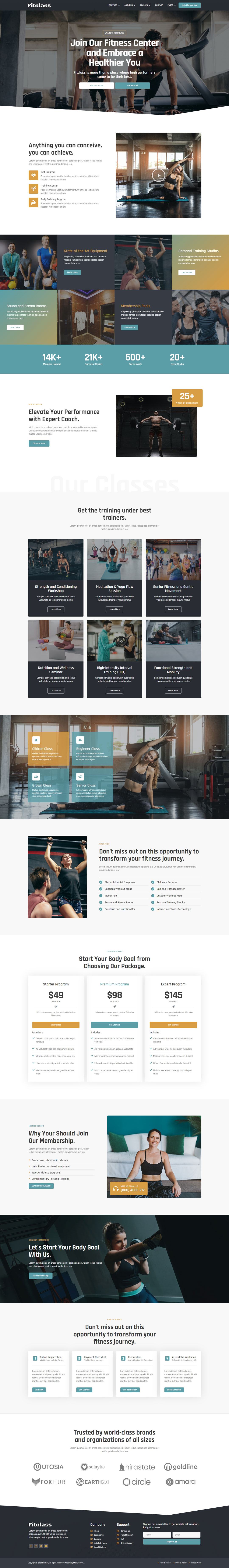 FitClass - Fitness & Gym Services Elementor Template Kit by moxcreative