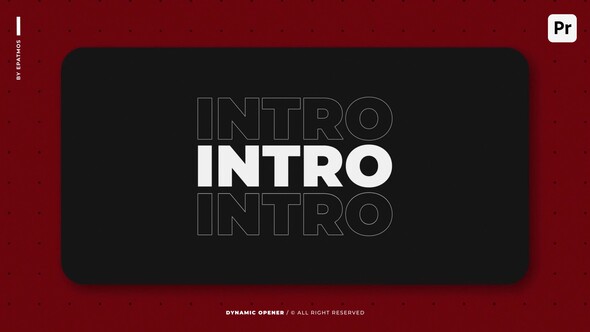 Dynamic Opener | PP Premiere Pro template preview