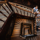 Mother with four kids standing in old vintage stairs, above view. - PhotoDune Item for Sale