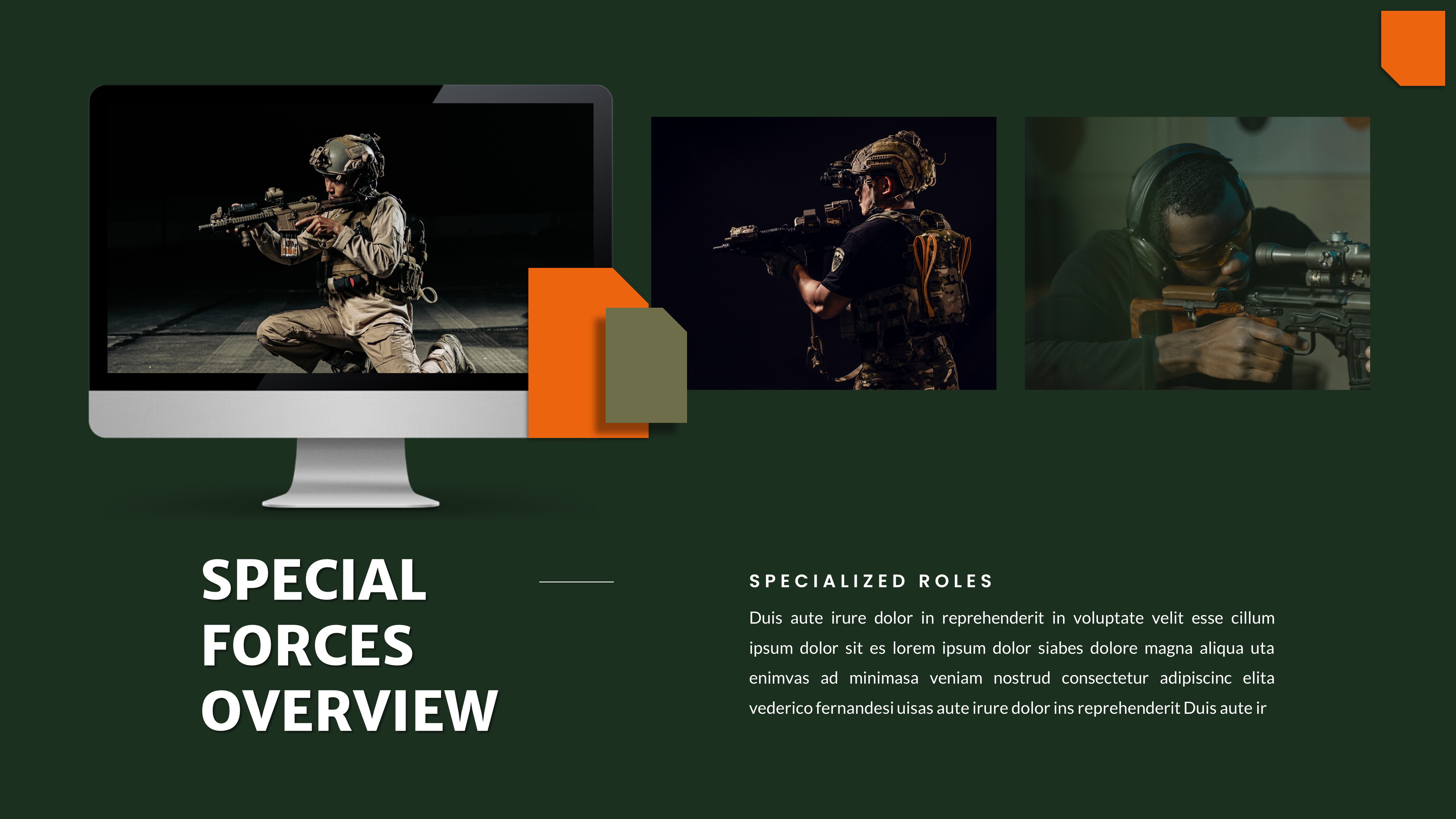 Military & Army Google Slide Template, Presentation Templates ...