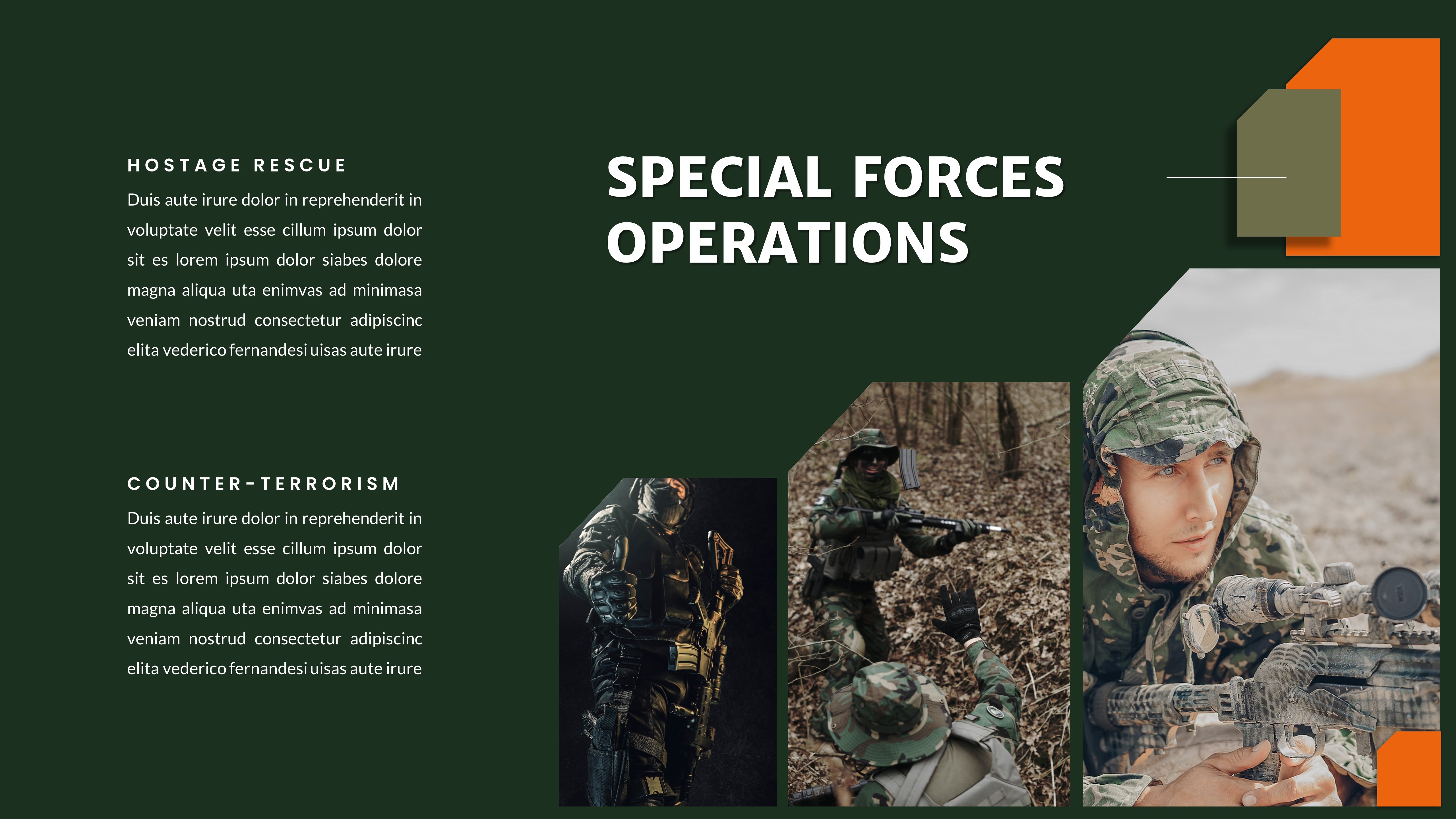 Military & Army Google Slide Template, Presentation Templates 