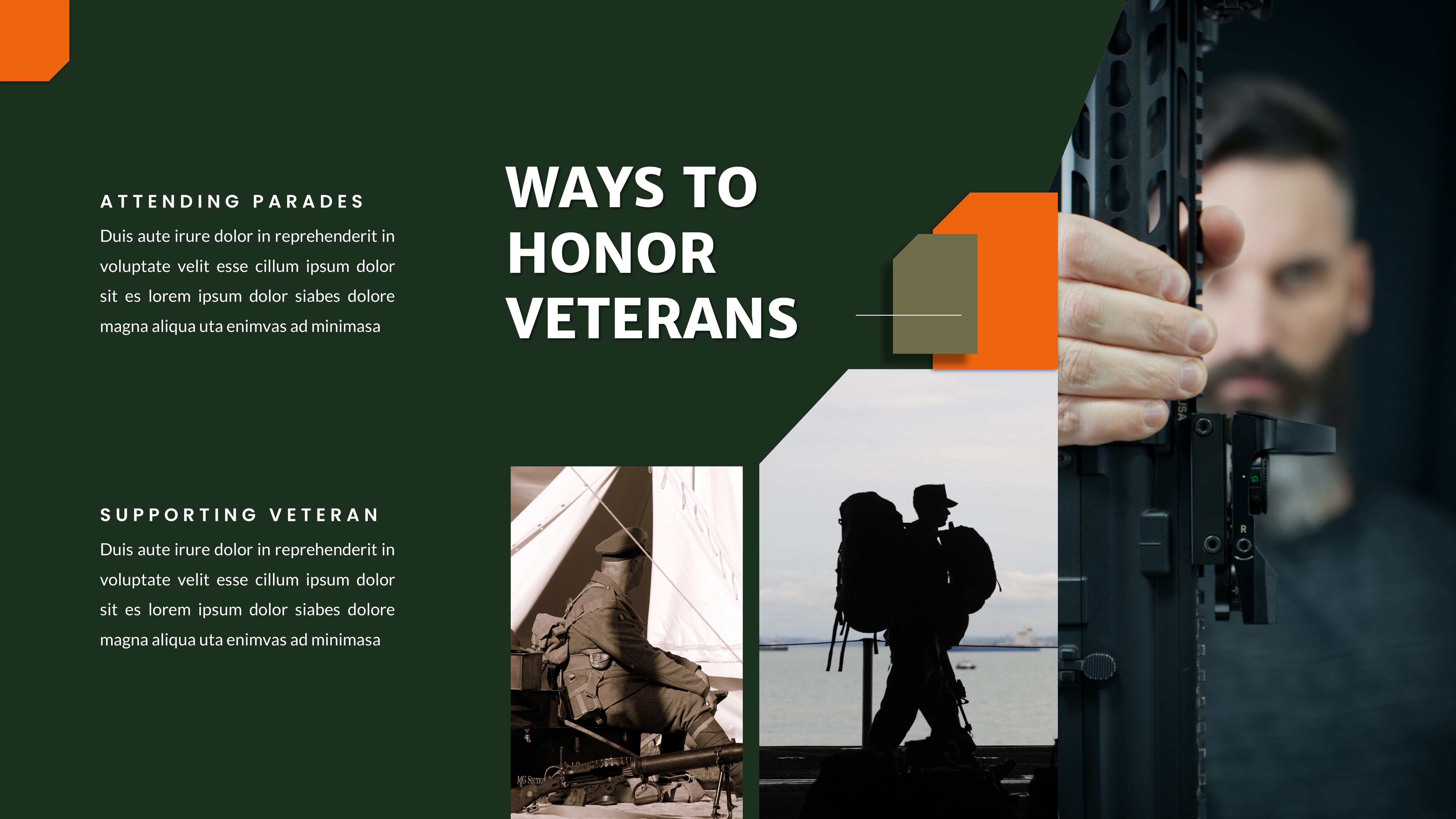 Military & Army Google Slide Template, Presentation Templates ...