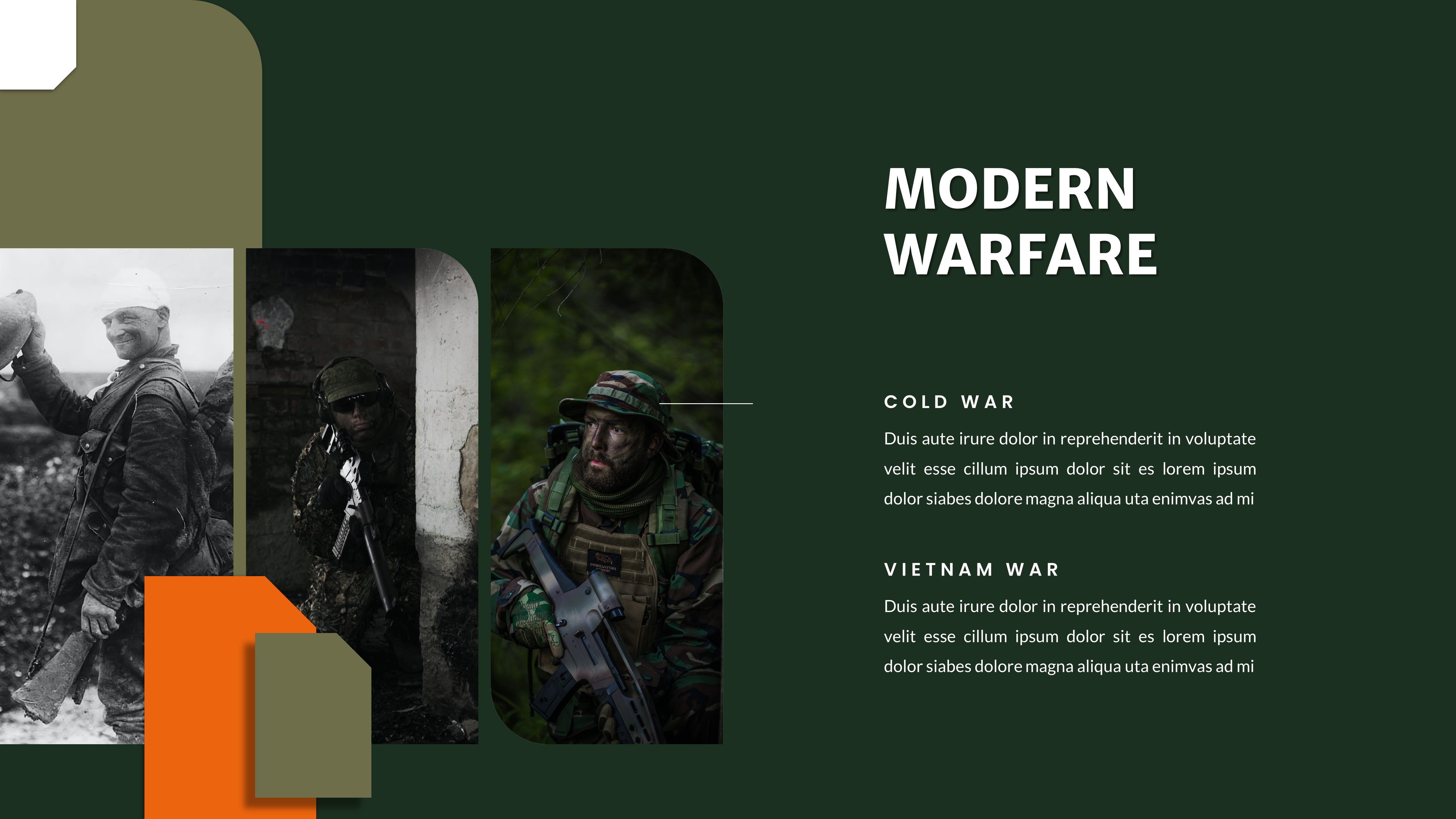 Military & Army Google Slide Template, Presentation Templates ...