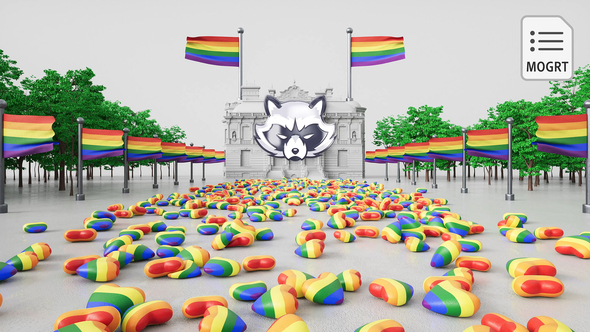 LGBTQ 3D Pride Logo Reveal - MOGRT
