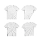 Flat Lay T-shirt fabric types - crimpled twisted and folded tshirt