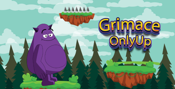 Grimace Only Up Game- Arcade Game - HTML5, Construct 3