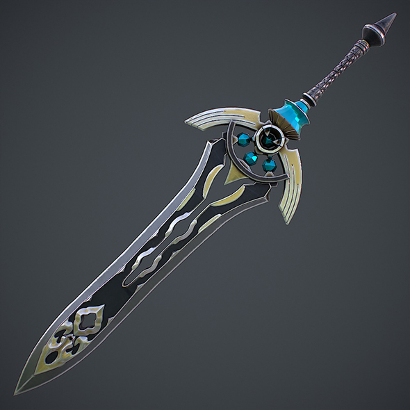 Fantasy Sword 7 3D Model