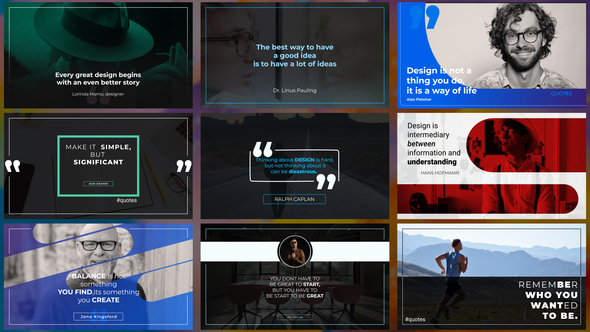 Full HD Quotes Titles template preview