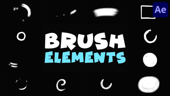 Brush Elements | After Effects Elements template preview
