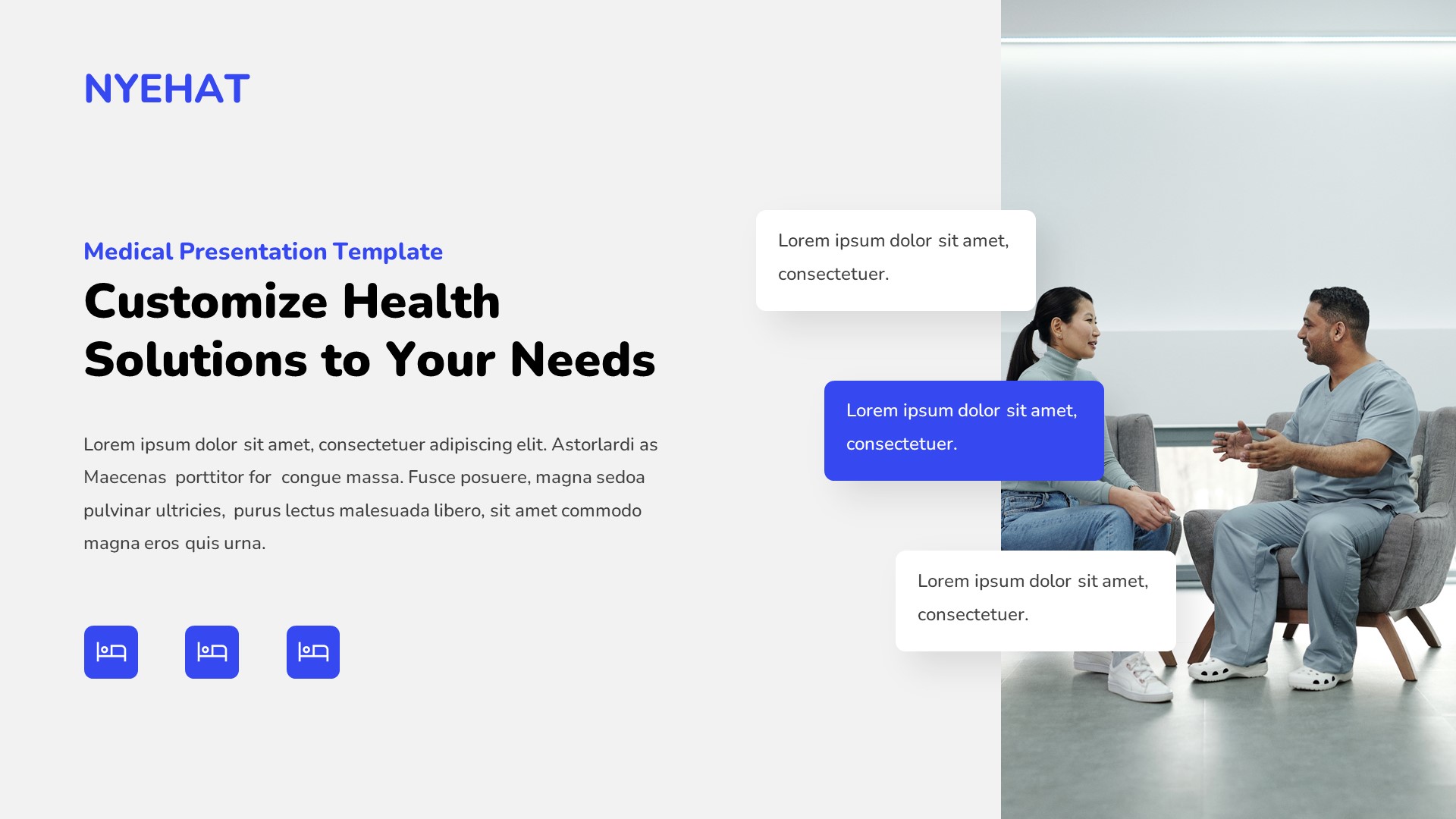 Nyehat - Medical & Healthcare Powerpoint Template, Presentation Templates