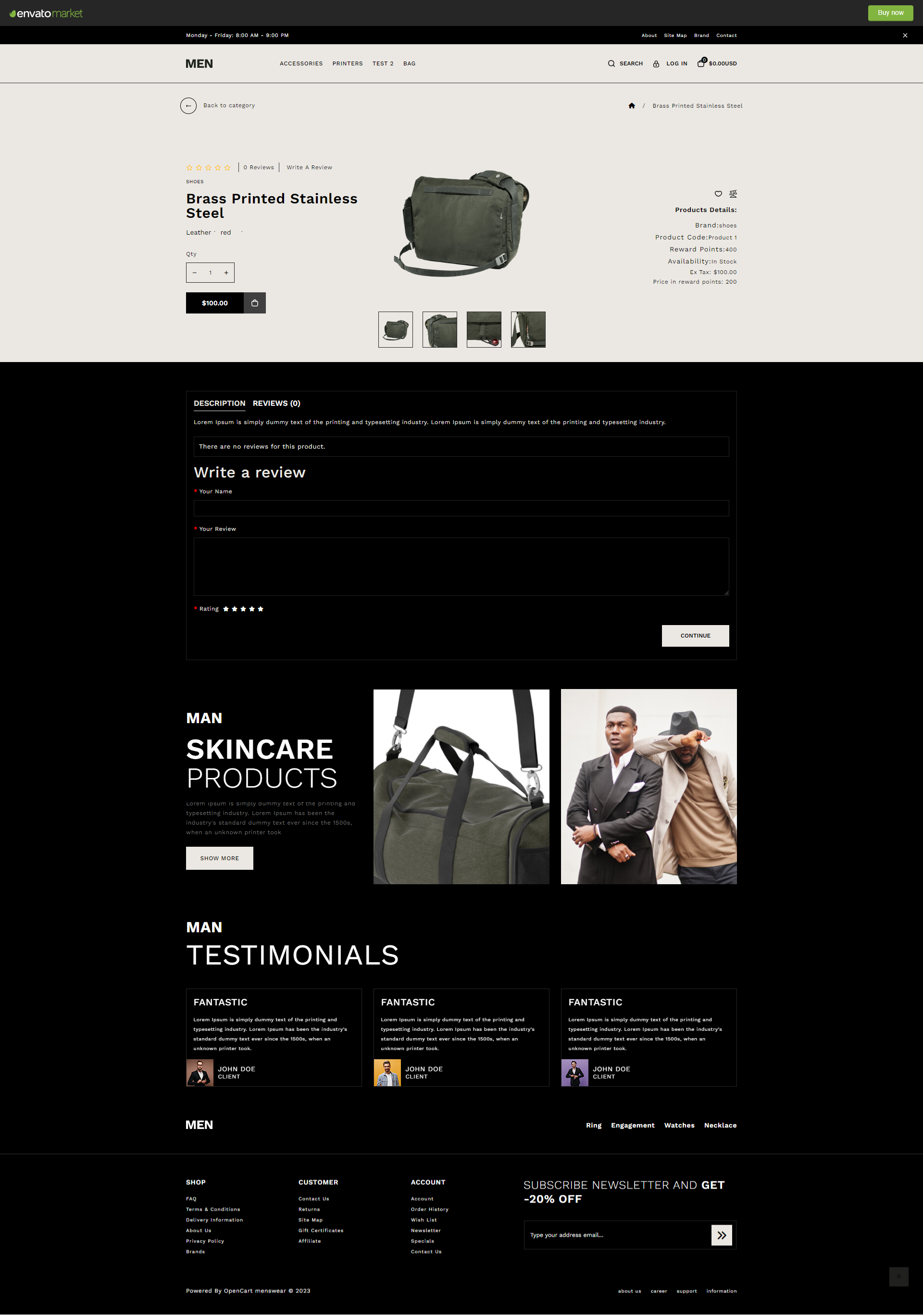 Menswear - Opencart 4 Modern Fashion Store Template by WorkDo | ThemeForest