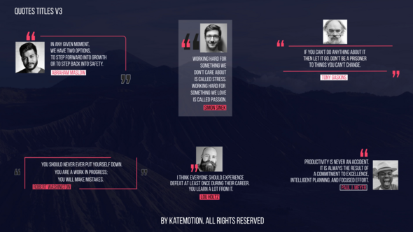 Quotes Titles V3 | After Effects Titles template preview