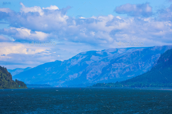 Views of the Columbia River Stock Photo by hokietim | PhotoDune