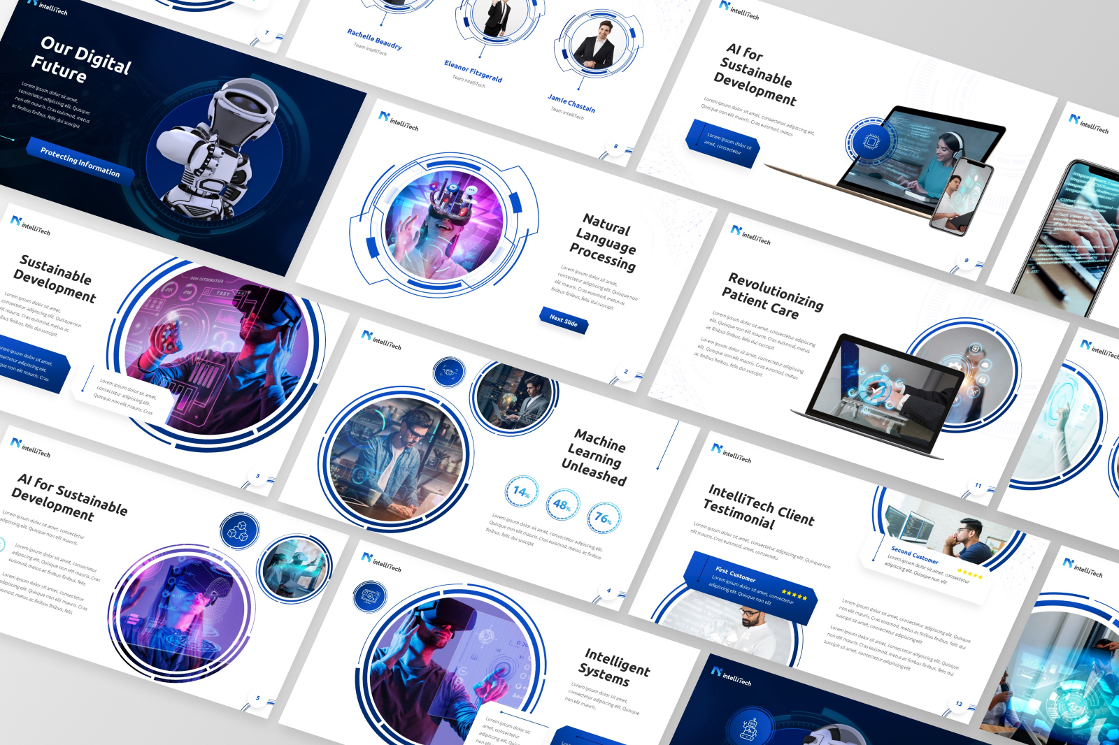 IntelliTech - It & Technology PowerPoint Template, Presentation Templates