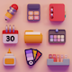 Ready For School 3D Icon Pack