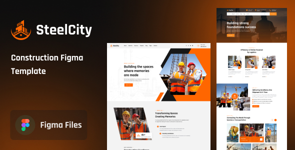 SteelCity - Construction Figma Template