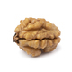 Single peeled walnut  on white background close up - PhotoDune Item for Sale