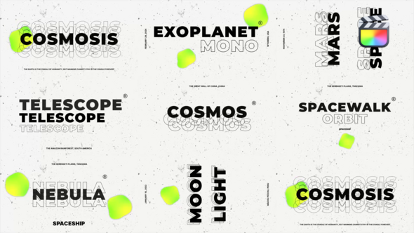 Cosmos White Titles \ FCPX