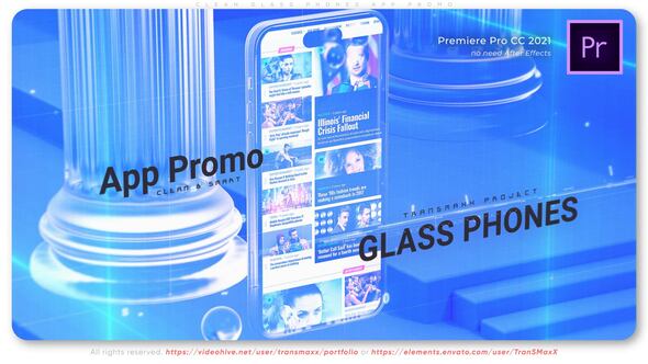 Clean Glass Phones App Promo