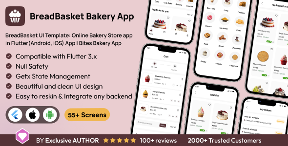 flutter bakery app banner