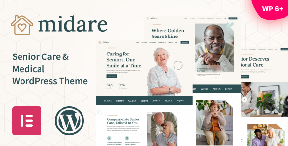 Midare –  Senior Care & Medical WordPress Theme