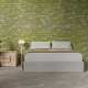Mock up bed room with moss bric wall - PhotoDune Item for Sale
