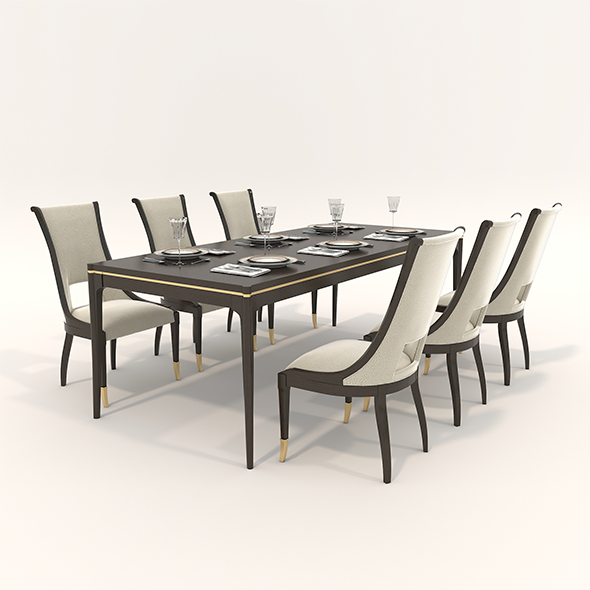 Restaurant Dining Table and Chairs 4