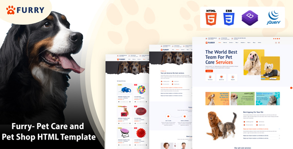 [DOWNLOAD]Furry - Pet Care and Pet Shop HTML Template