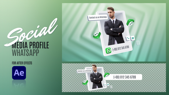Social Media Profile - WhatsApp Elements template preview