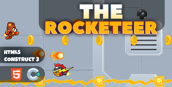 The Rocketeer Construct 3 HTML5 Game