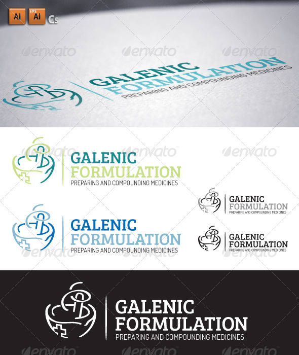 Galenic Formulation - Objects Logo Templates